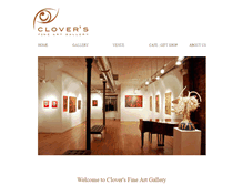 Tablet Screenshot of cloversfineart.com